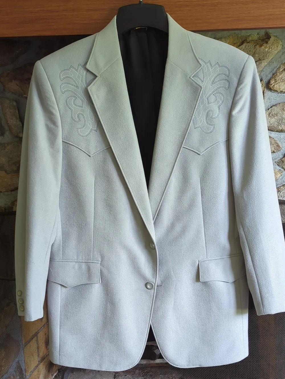 Vintage Pagano West Gray Western Blazer Jacket